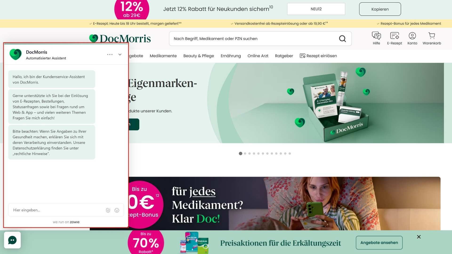 SAI Chatbot DocMorris Aufmacher